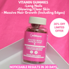 VITAMIN GUMMIES- GLOWING SKIN AND MASSIVE HAIR GROWTH (NEW packaging same product)